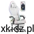 Fotel gamingowy Huzaro Force 4.7 RGB White - widok całego fotela pod skosem