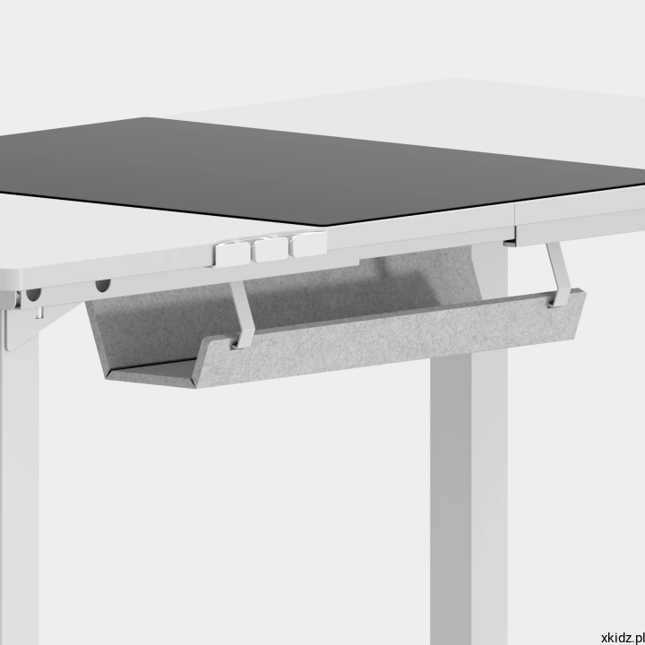 Biurko elektryczne Mark Adler Leader 9.3 White - zintegrowany organizer na kable