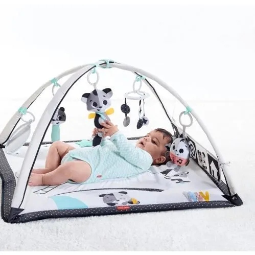 Mata edukacyjna Tiny Love Magiczna Kraina Black &amp; White - borsuk z dzwoneczkami