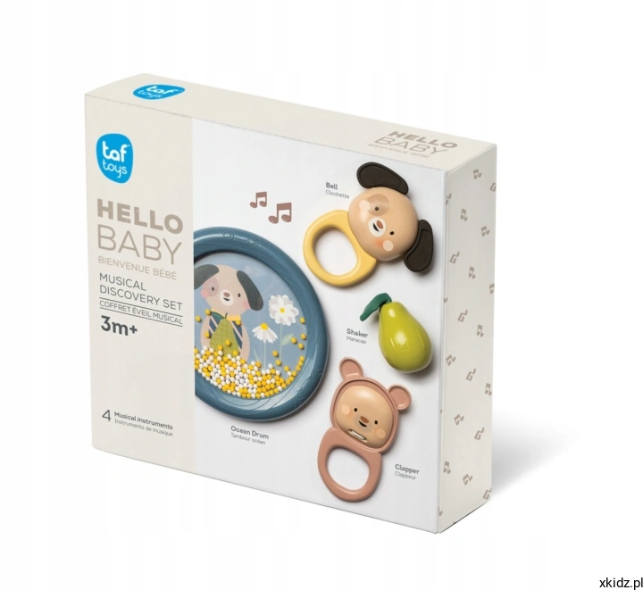 Instrumenty dla niemowląt Taf Toys Muzyczna Przygoda - opakowanie zestawu