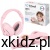 Słuchawki wygłuszające dla dzieci Kidwell ORSO Pink - różowe słuchawki na białym tle