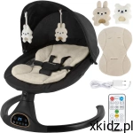 Kidwell Bujaczek elektryczny 2w1 LUVI wkładka pilot bluetooth muzyka Black