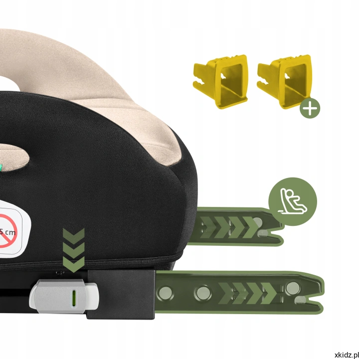 Podstawka samochodowa ISOFIX Tulano Cabby 30 - złącza ISOFIX ze wskaźnikiem montażu