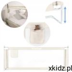 Kidwell Barierka do łózka ochronna zabezpieczająca TIVA 160cm wysoka Beige