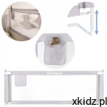 Kidwell Barierka do łózka ochronna zabezpieczająca TIVA 180 cm Grey