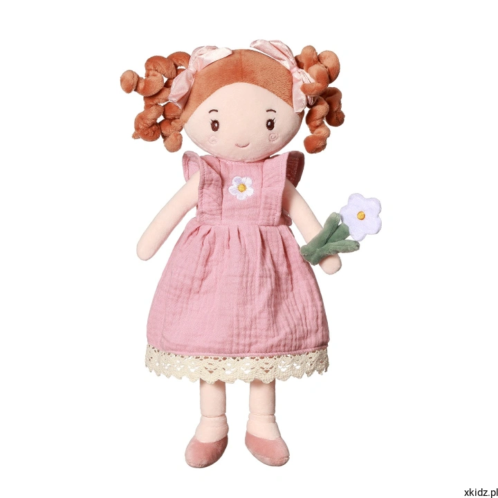 Lalka szmacianka BabyOno Lily 31 cm - tekstylny kwiatek w rączce lalki