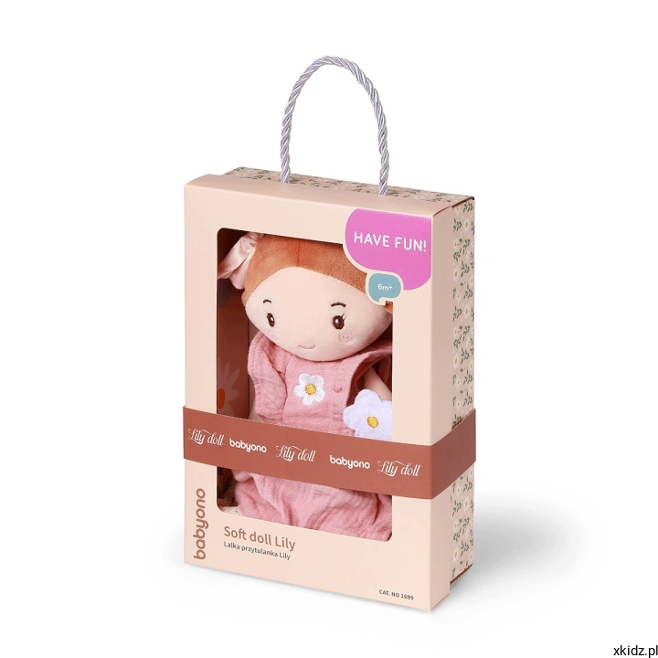 Lalka szmacianka BabyOno Lily 31 cm - lalka w ozdobnym pudełku z okienkiem