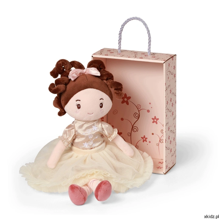 Lalka księżniczka szmacianka BabyOno Polly 31 cm - lalka na białym tle
