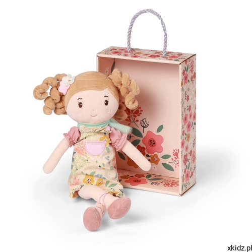Lalka przytulanka szmacianka BabyOno Lucy 31 cm - lalka na białym tle