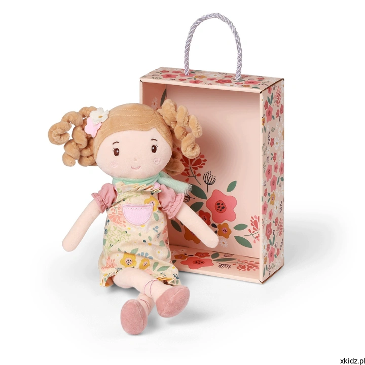 Lalka przytulanka szmacianka BabyOno Lucy 31 cm - lalka na białym tle