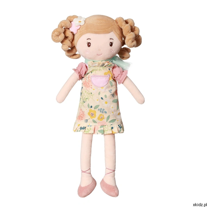 Lalka przytulanka szmacianka BabyOno Lucy 31 cm - ubranko w kwiatowe wzory