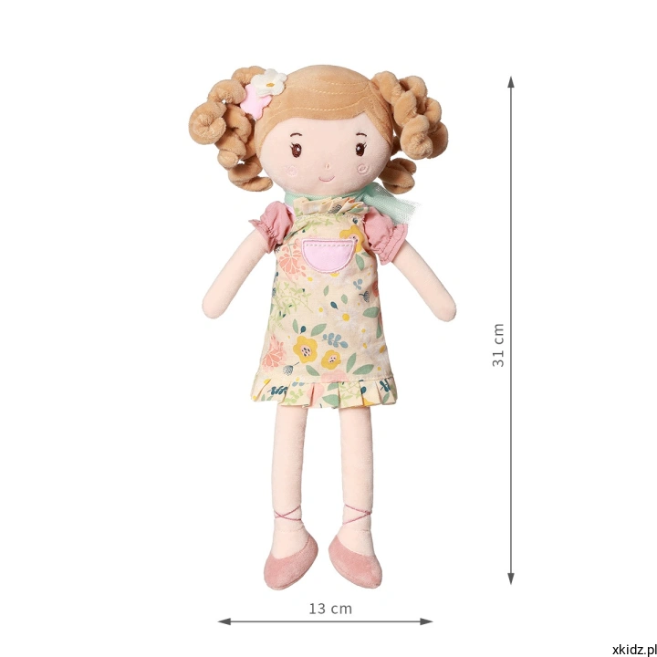 Lalka przytulanka szmacianka BabyOno Lucy 31 cm - wysokość lalki ok. 31 cm
