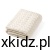 Kocyk z wełny merino Babyono 75x100 cm Ecru - kremowy kocyk rozłożony na białym tle
