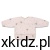 Śliniak fartuszek z rękawem Babyono Teddy Beige - beżowy fartuszek z misiami na białym tle