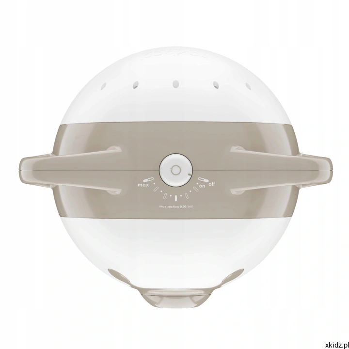 Aspirator do nosa Nosiboo Pro Beige - pokrętło regulacji siły ssania 40-80 mbar