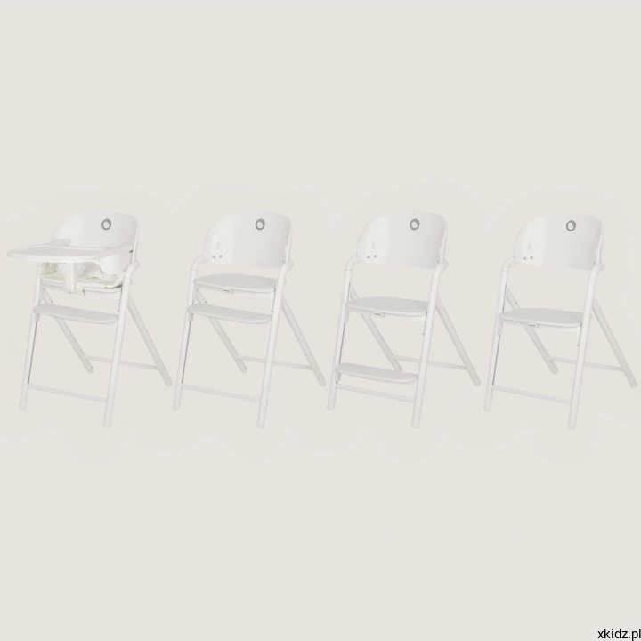 Krzesełko Lionelo Celia 3w1 White/Cream - krzesło bez BabySetu dla starszego dziecka