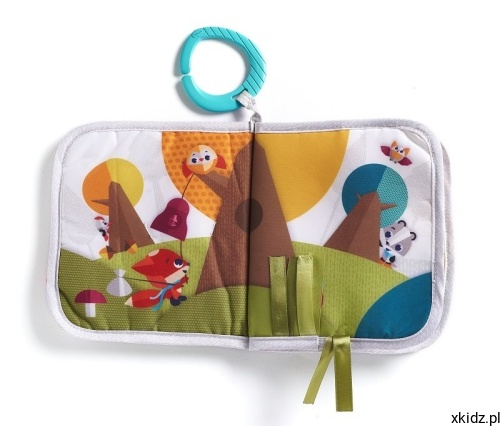 Książeczka sensoryczna Tiny Love Zabawa na Łące - widok okładki z zapięciem