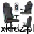Fotel gamingowy z podświetleniem RGB Huzaro Ranger 5.7 Black RGB - widok z przodu