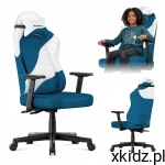 Huzaro FOTEL GAMINGOWY Ranger 5.7 ergonomiczny PODUSZKA + WELUR Blue