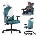 Huzaro FOTEL GAMINGOWY Ranger 5.7 ergonomiczny PODUSZKA + WELUR Teal