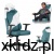 Fotel gamingowy dla nastolatka Huzaro Ranger 5.7 Teal - widok z przodu, fotel w morskim welurze