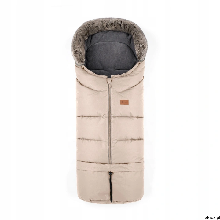 Śpiworek zimowy Petite&amp;Mars Arctic 4w1 Rose Petal - polarowa podszewka i przedni zamek