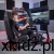 Kokpit do simracingu Huzaro Speed 5.7 - stanowisko z zamontowaną kierownicą i pedałami
