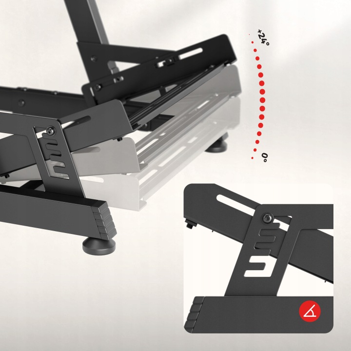 Kokpit do simracingu Huzaro Speed 5.7 - płyta pod pedały z regulacją kąta