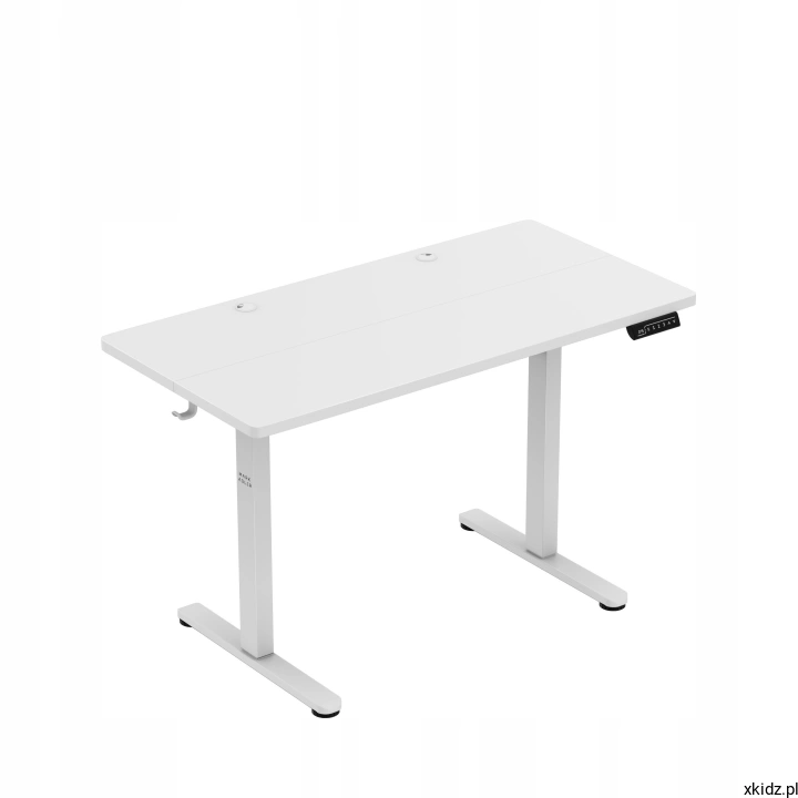 Biurko elektryczne Mark Adler Leader 6.9 White - metalowy stelaż z regulowanymi nóżkami