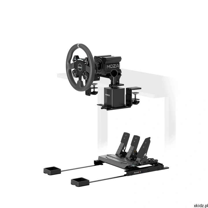 Uchwyt kierownicy do biurka Huzaro Speed 1.0 - zestaw 3w1 do simracingu