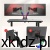 Uchwyt na 2 monitory Huzaro Motion 2.6 RGB - płytka VESA z szybkim wypięciem Quick Release