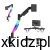 Uchwyt na monitor Huzaro Motion 1.6 RGB - ramię z monitorem zamocowane do biurka, widok z przodu