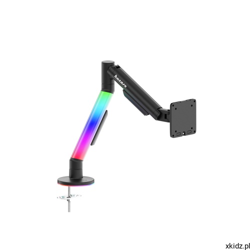 Uchwyt na monitor Huzaro Motion 1.6 RGB - ramię bez monitora, widok całej konstrukcji