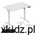 Białe biurko elektryczne Huzaro Hero 7.8 White - biurko 2w1 z blatem 100x60 cm, widok z przodu
