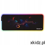Huzaro Podkładka POD MYSZ KLAWIATURĘ 80x30cm Antypoślizgowa RGB DESIGN