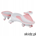 Tulano Focus 55 Grey/Pink – jeździk grawitacyjny, muzyka, przyczepka