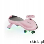 TULANO Jeździk grawitacyjny LED FOCUS 35 3+ kierownica 360° Pink