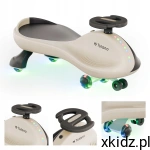 Tulano Focus 35 Beige – jeździk grawitacyjny LED, kierownica 360°