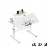 Mark Adler Study 3.7 Grey – biurko regulowane 55–75 cm, 90–160 cm