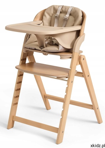 Krzesełko do karmienia Future Design Me&amp;You Beige 3w1 – widok całego krzesełka z tacką