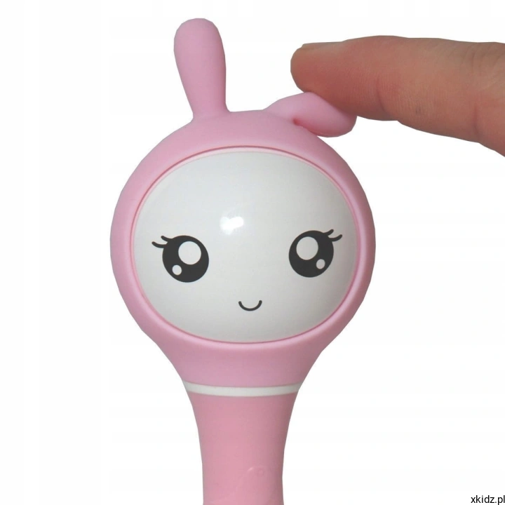 Alilo Smarty Bunny R1 różowy - świecące uszy LED w kolorze rozpoznanej barwy