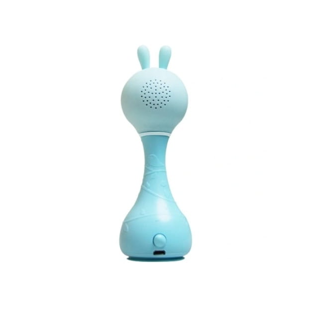 Alilo Smarty Bunny R1 niebieski - port Micro USB i przyciski obsługi