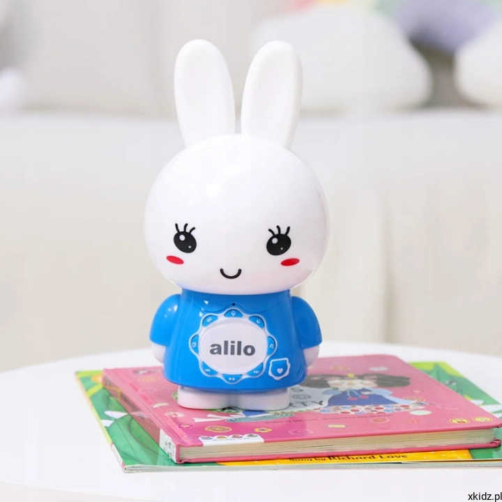 Alilo Big Bunny G7C niebieski - miękkie silikonowe uszy do gryzienia
