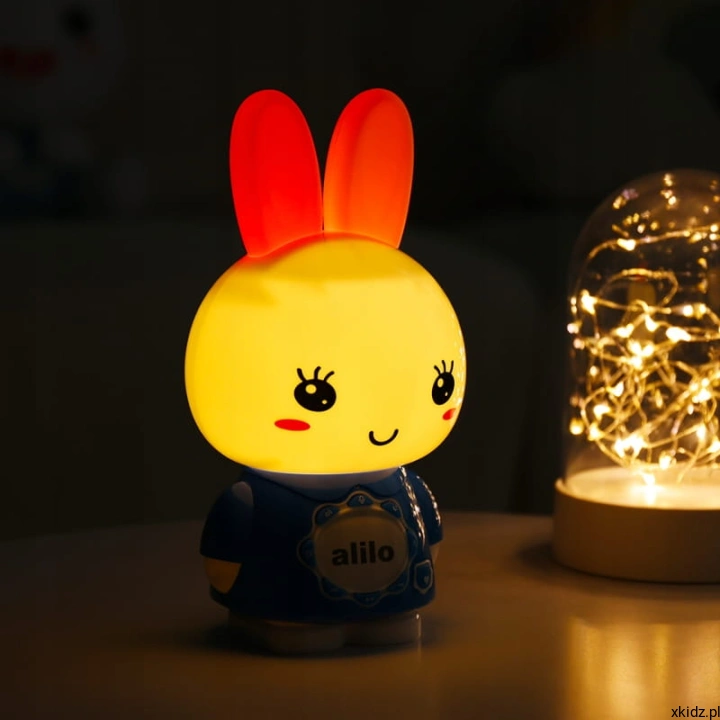 Alilo Big Bunny G7C niebieski - świecące uszy LED w jednym z 7 kolorów