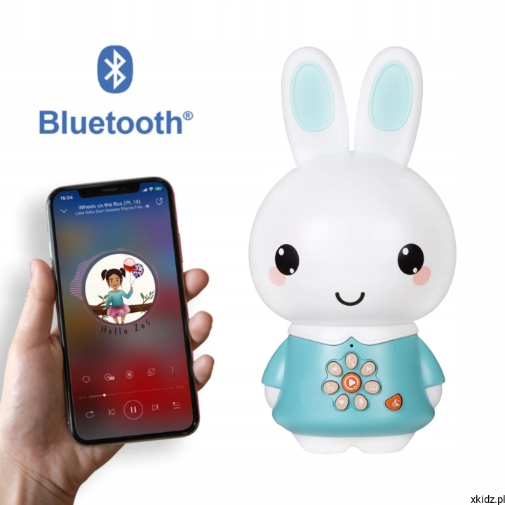 Alilo Honey Bunny G6 PRO turkusowy - lampka nocna LED w jednym z 7 kolorów