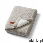 Babyono Kocyk bawełniany z ociepleniem 75x100cm GREY 1658