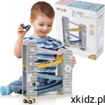 Viga PolarB Tor zjeżdżalnia dla samochodów montessori wielokolorowy 44013