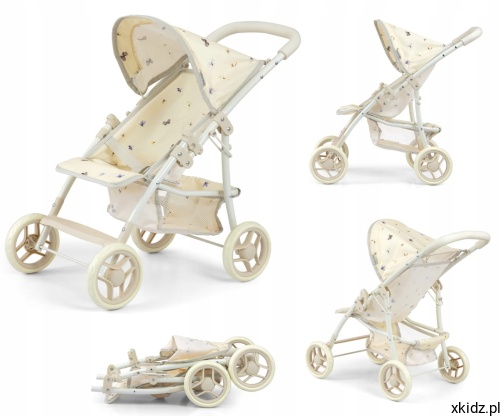 Wózek dla lalek Milly Mally Natalie Nature beige - widok całego wózka spacerowego