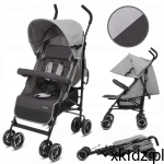 Kidwell Nelli Grey/Graphite – wózek parasolka, płynna regulacja oparcia