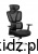 Fotel biurowy ergonomiczny Mark Adler Expert 4.6 Black – widok całego fotela w kolorze czarnym